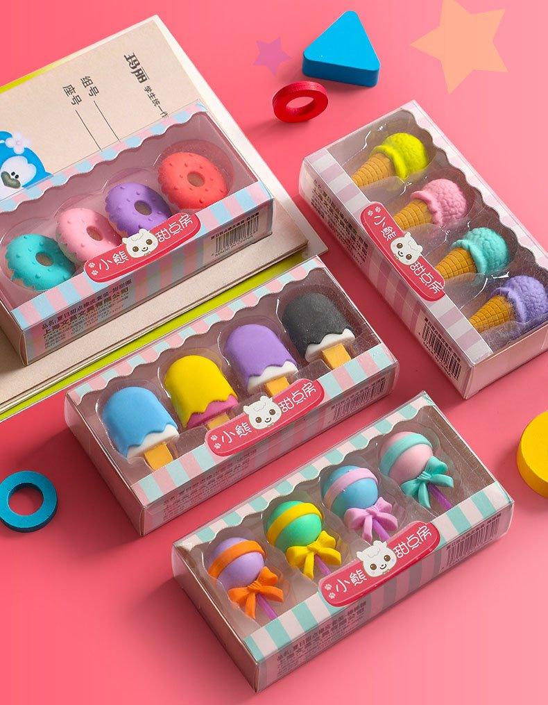 Cute Eraser Set For kids (Pack of 1 , Assorted Design) - Puchku.in