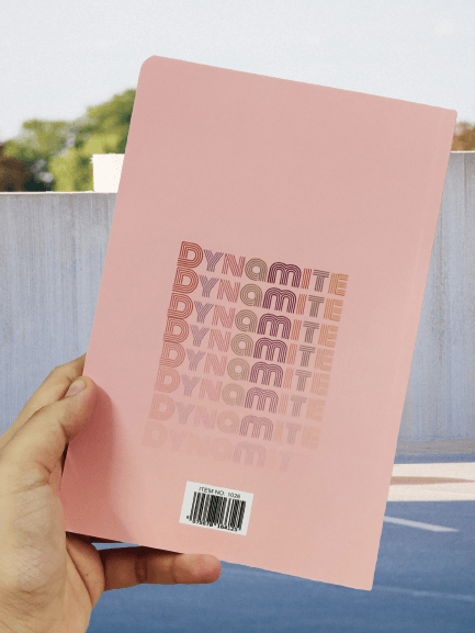 BTS Theme Ruled Notebook A5 size for bts fans girls women gifting birthday (Pack Of 1 , BTS Theme) - Puchku.in