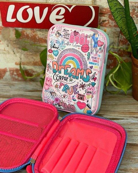 Dreams Come true EVA Big Stationery Pouch Pencil Box Case For kids College Girls (Pack Of 1) - Puchku.in