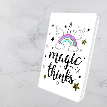 Unicorn Ruled Notebook A5 size for kids girls return gifts birthday present (Pack Of 1 , Unicorn Theme) - Puchku.in