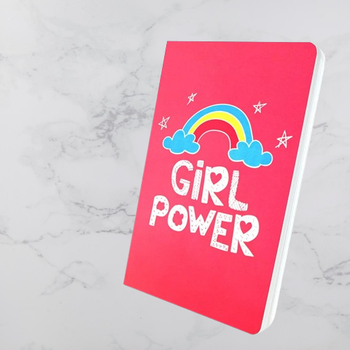 Girl Power Ruled Notebook A5 for kids girls return gifts birthday present (Pack Of 1 , Girl Theme) - Puchku.in