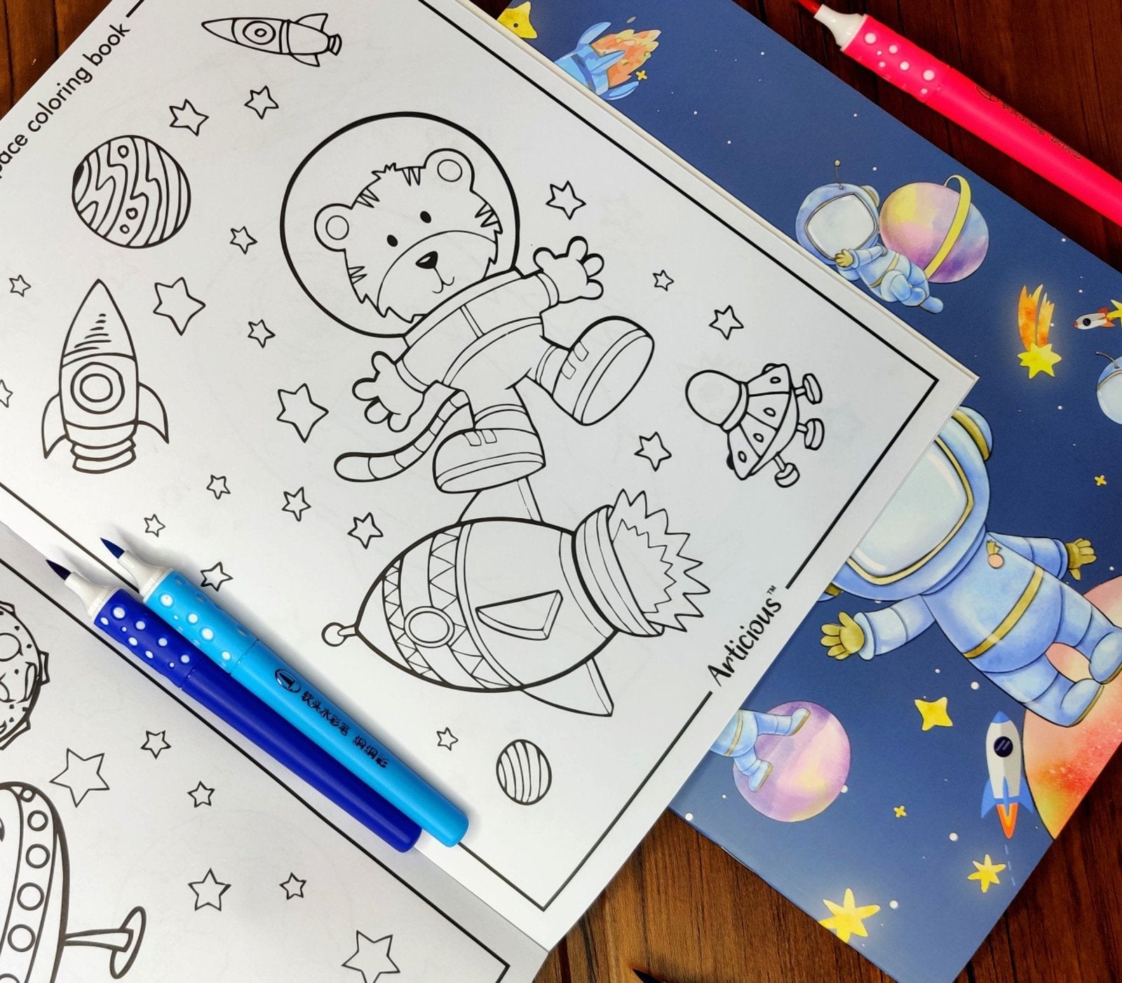 Space Theme Coloring Book For kids as return gifts , gifts for school going girls boys - Pack of 1 - Puchku.in